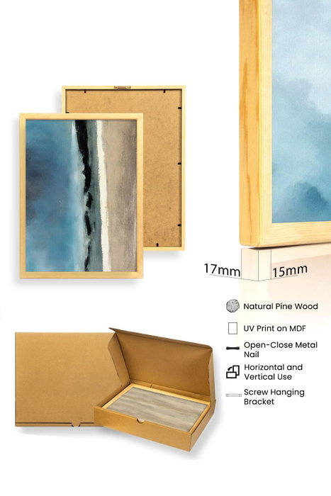 Wallity Huhu470 Pintura Decorativa en MDF con Marco (3 Piezas) 30 x 40 cm Wallity Huhu470 Pintura Decorativa en MDF con Marco (3 Piezas) 30 x 40 cm